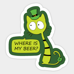 Where is my beer? Sticker